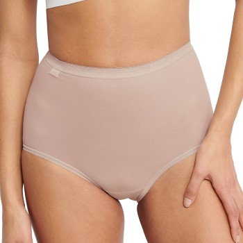 Läs mer om Sloggi Trosor 4P Basic Plus Maxi Panty Rosa/Lila bomull 40 Dam