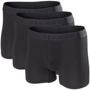 Pierre Robert Kalsonger 3P For Men Boxers Svart ekologisk bomull XX-Large Herr | apparel & accessories - clothing - underwear & socks - underwear | ModeLejon