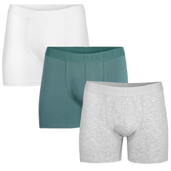 Pierre Robert Kalsonger 3P For Men Boxers Blå/Grå ekologisk bomull X-Large Herr | apparel & accessories - clothing - underwear & socks - underwear | ModeLejon