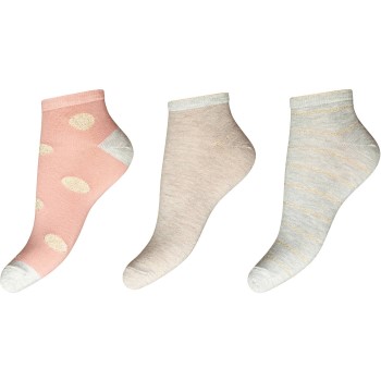 3-Pack Decoy Glitter Sneaker Socks