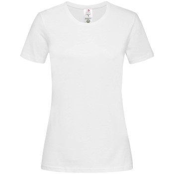Alternativ bild 0 för Stedman Classic T Organic Women Crew Neck Vit ekologisk bomull X-Small Dam