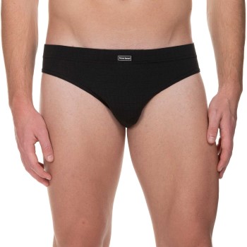 Läs mer om Bruno Banani Kalsonger 2P Check Line 2.0 Sports Brief Svart polyamid Medium Herr