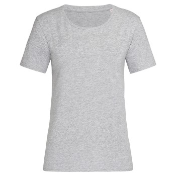 Stedman Claire Relaxed Women Crew Neck Gråmelerad ringspunnen bomull X-Large Dam | apparel & accessories - clothing - shirts & tops | ModeLejon