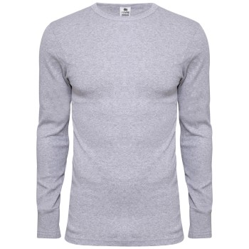 Dovre Long Sleeve Crew Neck Grå bomull XX-Large Herr | apparel & accessories - clothing - shirts & tops | ModeLejon