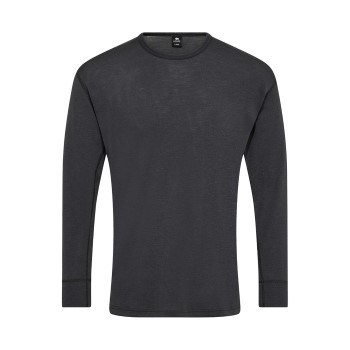 Läs mer om Dovre Long Sleeve Wool Crew Neck Mörkgrå merinoull Medium Herr