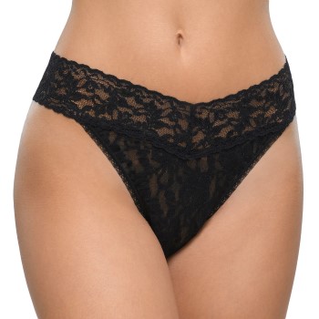 Läs mer om Hanky Panky Trosor 2P Original Rise Thong Svart nylon One Size Dam