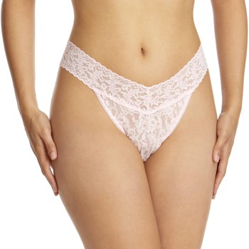 Läs mer om Hanky Panky Trosor 2P Original Rise Thong Rosa nylon One Size Dam