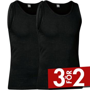 JBS 2P Organic Cotton Tank Top Svart ekologisk bomull Small Herr