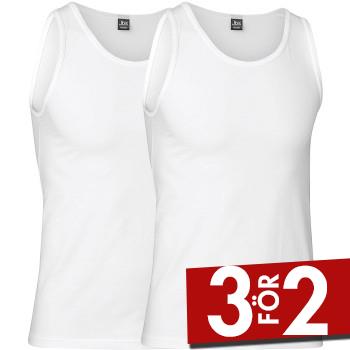 JBS 2P Organic Cotton Tank Top Vit ekologisk bomull Small Herr