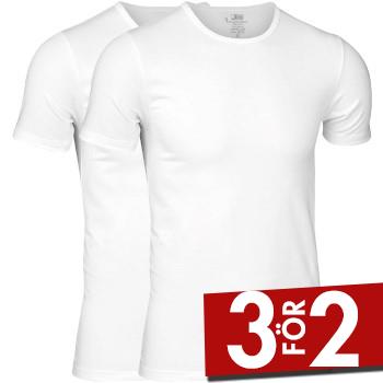 JBS 2P Bamboo Crew Neck T-shirt Vit Small Herr
