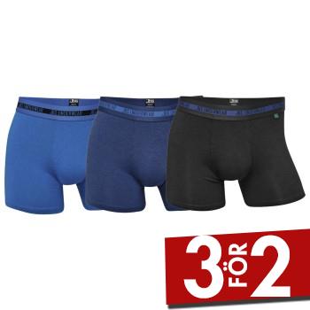 JBS Kalsonger 3P Bamboo Boxers Svart/Blå Small Herr