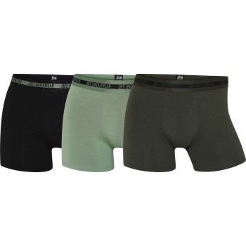 JBS Kalsonger 3P Bamboo Boxers Svart/Grön 3XL Herr