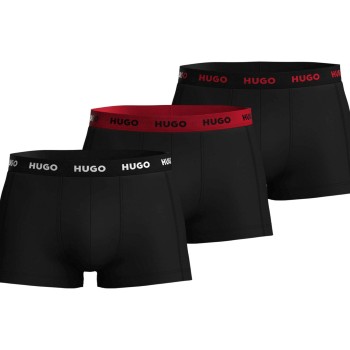 HUGO Kalsonger 3P Triplet Trunk Svart 992 bomull X-Large Herr | apparel & accessories - clothing - underwear & socks - underwear | ModeLejon