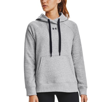 Under Armour Rival Fleece Hoodie Grå Small Dam | apparel & accessories - clothing - sleepwear & loungewear - loungewear | ModeLejon