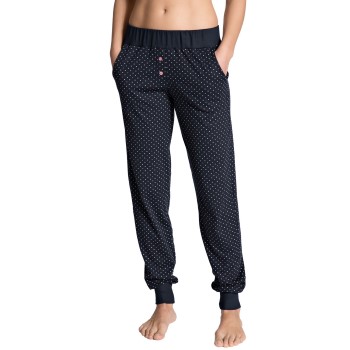 Läs mer om Calida Favourites Dreams Pants With Cuff Mörkblå bomull XX-Small Dam