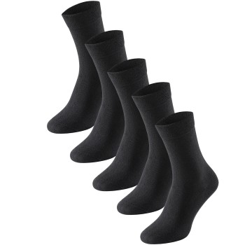 Läs mer om Schiesser Strumpor 5P Women Socks Helsvart Strl 35/38 Dam