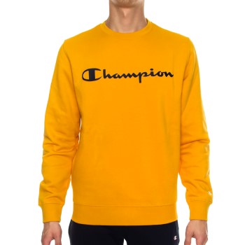 Champion Classics Men Crewneck Sweatshirt Senapsgul Medium Herr | apparel & accessories - clothing - sleepwear & loungewear - loungewear | ModeLejon