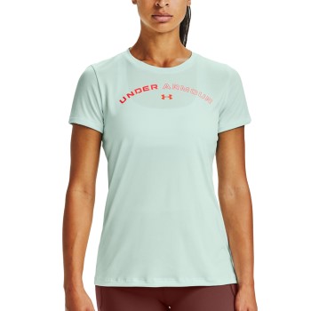 Under Armour Tech Twist Print T-shirt Mintgrön polyester Medium Dam | apparel & accessories - clothing - activewear | ModeLejon