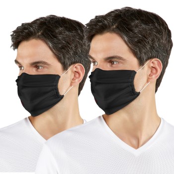 Falke 2P Classic Community Face Mask With Nose Clip Svart One Size Barn | business & industrial - work safety protective gear - protective masks - medical masks | ModeLejon