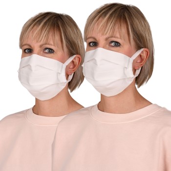 Produktfoto för Anita 2P Community Face Mask Vit bomull One Size