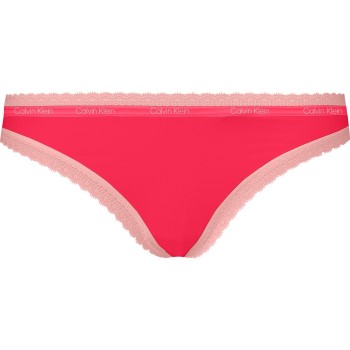 Calvin Klein Trosor Bottoms Up Refresh Thong Korall polyamid Small Dam | apparel & accessories - clothing - underwear & socks - lingerie | ModeLejon