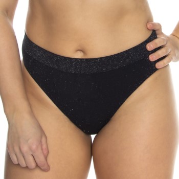 Missya Trosor Lucia Waffel Glitter Tai Svart polyamid Medium Dam | apparel & accessories - clothing - underwear & socks - lingerie | ModeLejon