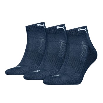 Puma Strumpor 3P Cushioned Quarter Sock Marin Strl 35/38 | apparel & accessories - clothing - underwear & socks - socks | ModeLejon