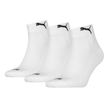 Puma Strumpor 3P Cushioned Quarter Sock Vit Strl 43/46 | apparel & accessories - clothing - underwear & socks - socks | ModeLejon