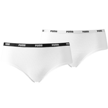 Puma Trosor 2P Iconic Solid Hipster Vit Small Dam | apparel & accessories - clothing - underwear & socks - lingerie | ModeLejon