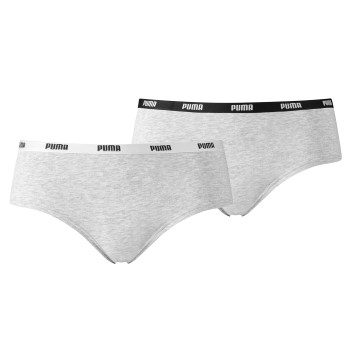 Puma Trosor 2P Iconic Solid Hipster Grå X-Small Dam | apparel & accessories - clothing - underwear & socks - lingerie | ModeLejon