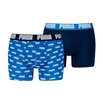 Puma Kalsonger 2P Everyday Aop Boxer Marin/Blå bomull Small Herr | apparel & accessories - clothing - underwear & socks - underwear | ModeLejon