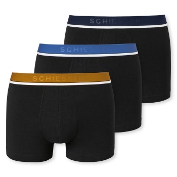 Schiesser Kalsonger 3P 95-5 Organic Cotton Rio Boxer Svart/Blå X-Large Herr | apparel & accessories - clothing - underwear & socks - underwear | ModeLejon