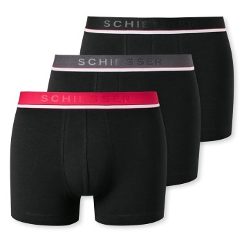 Schiesser Kalsonger 3P 95-5 Organic Cotton Rio Boxer Svart XX-Large Herr | apparel & accessories - clothing - underwear & socks - underwear | ModeLejon