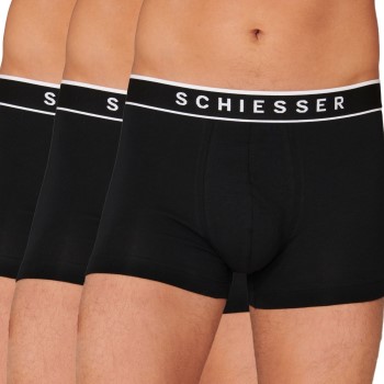 Schiesser Kalsonger 3P 95-5 Organic Cotton Rio Boxer Helsvart Large Herr | apparel & accessories - clothing - underwear & socks - underwear | ModeLejon