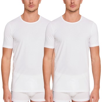 2-Pack Schiesser 95-5 Organic Cotton Crew Neck