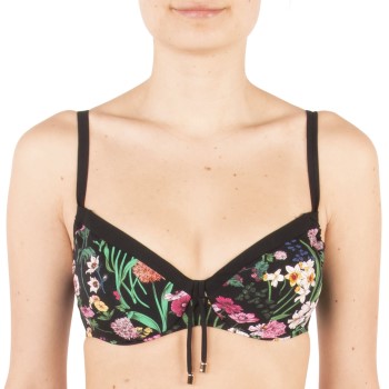 Chantelle Flowers Underwire Bikini Bra Svart blommig G 70 Dam | apparel & accessories - clothing - swimwear | ModeLejon