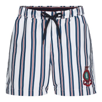 Tommy Hilfiger Badbyxor Prints Swim Shorts Vit Mönstrad polyester X-Large Herr | apparel & accessories - clothing - swimwear | ModeLejon