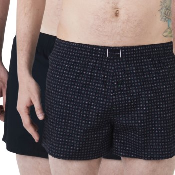 Tommy Hilfiger Kalsonger 2P Organic Cotton Woven Boxer Marin ekologisk bomull Medium Herr | apparel & accessories - clothing - underwear & socks - underwear | ModeLejon