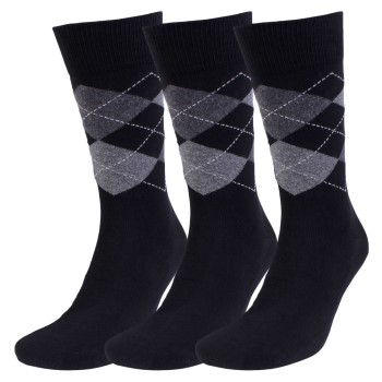 Amanda Christensen Strumpor 3P True Ankle Argyle Sock Svart/Grå Strl 47/50 Herr | apparel & accessories - clothing - underwear & socks - socks | ModeLejon