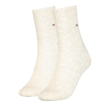 Tommy Hilfiger Strumpor 2P Women Dot Sock Vanilj Strl 35/38 Dam | apparel & accessories - clothing - underwear & socks - socks | ModeLejon