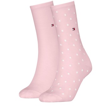 Tommy Hilfiger Strumpor 2P Women Dot Sock Ljusrosa Strl 35/38 Dam | apparel & accessories - clothing - underwear & socks - socks | ModeLejon