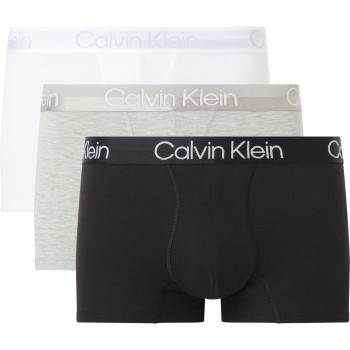 Läs mer om Calvin Klein Kalsonger 3P Modern Structure Recycled Trunk Vit/Svart XX-Large Herr