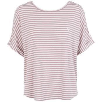Missya Softness Stripe SS T-shirt Lila modal Small Dam | apparel & accessories - clothing - sleepwear & loungewear | ModeLejon