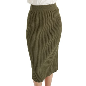 Pierre Robert Capsule Wool Pencil Skirt