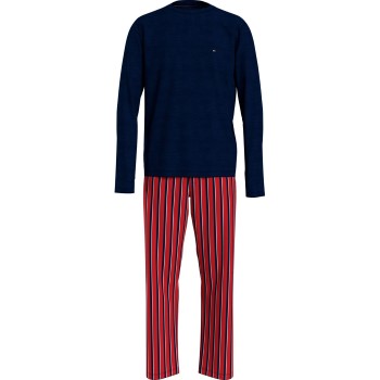 Tommy Hilfiger Original Organic Cotton Pyjama Blå/Röd ekologisk bomull Large Herr | apparel & accessories - clothing - sleepwear & loungewear - pajamas | ModeLejon