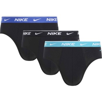 Nike Kalsonger 6P Everyday Essentials Cotton Stretch Hip Brief Svart/Blå bomull Medium Herr | apparel & accessories - clothing - underwear & socks - underwear | ModeLejon