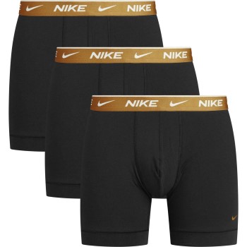 Nike Kalsonger 3P Everyday Essentials Cotton Stretch Boxer Svart/Guld bomull Medium Herr
