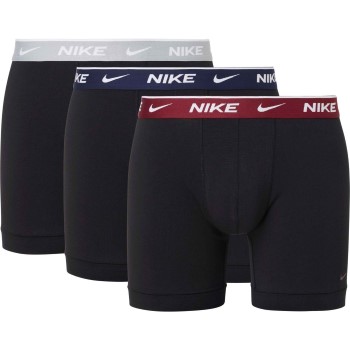 Nike Kalsonger 3P Everyday Essentials Cotton Stretch Boxer Svart/Röd bomull Small Herr