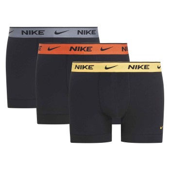 Nike Kalsonger 3P Everyday Essentials Cotton Stretch Trunk Svart/Grå/Röd bomull Large Herr