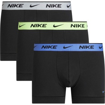 Nike Kalsonger 3P Everyday Essentials Cotton Stretch Trunk Svart/Grön bomull Medium Herr